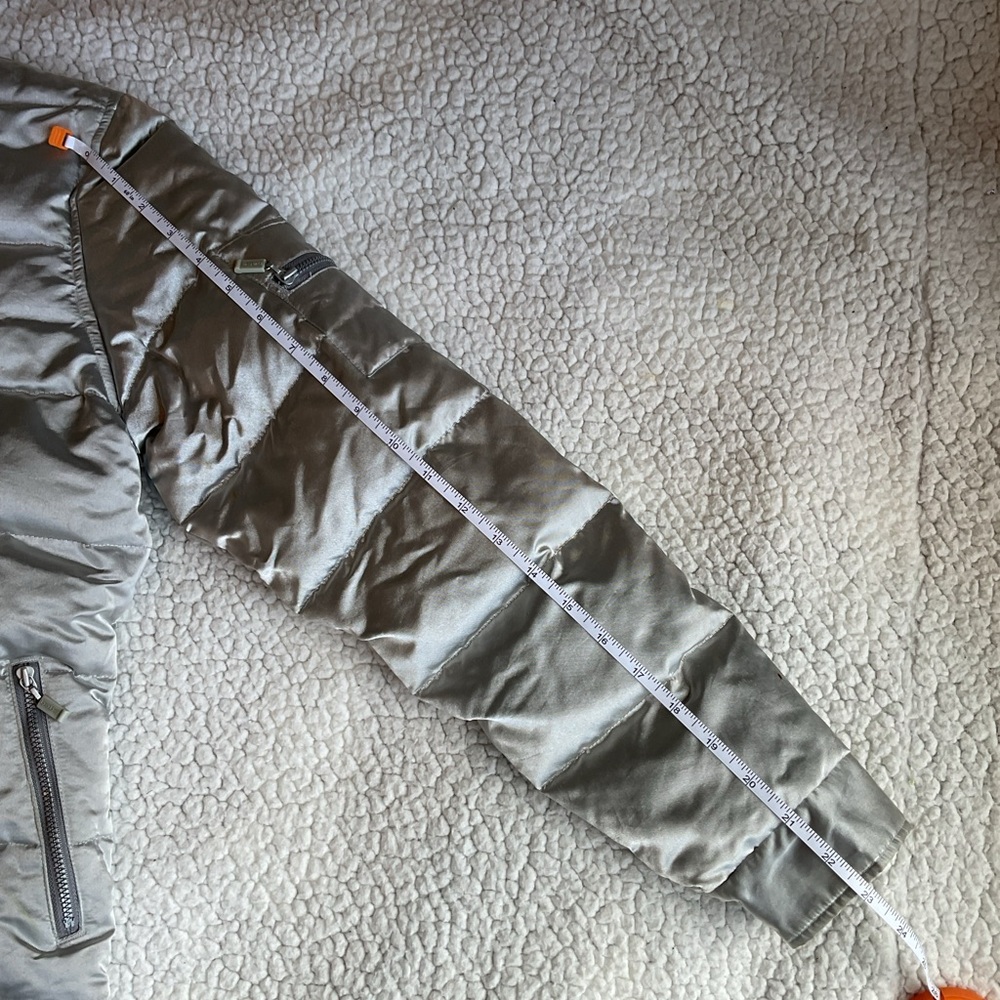 Vintage Bebe Silver Down Puffer Jacket - image 3